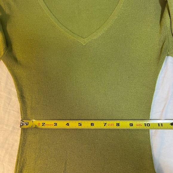 Vintage Y2K Green Gucci Silk Top Blouse size Small - Picture 8 of 9